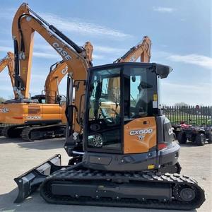 Miniexcavadora CX60C Amarilla, Excavadora Compacta para Construcción y Paisajismo - Product Image 1