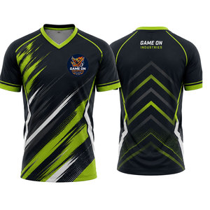 Maillot de football personnalisé à col rond en polyester 100 % avec impression par transfert thermique pour équipes de football - Product Image 5