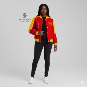 Chaqueta de Carreras de Sarga de Algodón NSPDK para Mujer, Chaqueta Universitaria de Béisbol y Deportes de Motor, Chaqueta de Carreras de Alta Velocidad para Motociclistas - Product Image 4