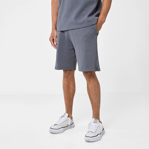 Custom <b>Men's</b> Waffle Textured <b>Shorts</b> Plain Casual Cotton <b>Lounge</b> Sweat <b>shorts</b> Wholesale OEM Supplier - Product Image 1