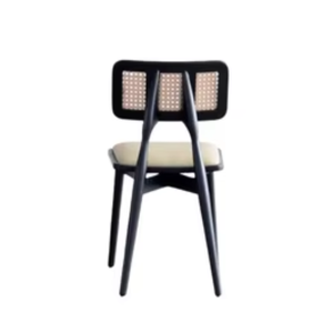 Sillas de Restaurante, Material Principal Madera y Ratán, Respaldo Combinado, Diseño Simple, Se Puede Solicitar el Color - Product Image 3