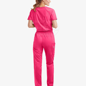 Medical Hospital Scrubs <b>Set</b> Soft Comfortable Breathable Nurse <b>Doctor</b> Clinic Workwear Uniform Top Pants - Product Image 3