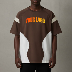 T-shirt Homme Personnalisé Hip Hop Tendance Haut de Gamme en Jersey Uni 100% Coton 210 g/m² Écologique Respirant Séchage Rapide 2026 - Product Image 1