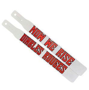Bandera de fútbol americano personalizada para la cintura delantera con nombre de jugador, impresión por transferencia térmica, tamaño personalizado, mezcla de nailon de colores, secado rápido - Product Image 2