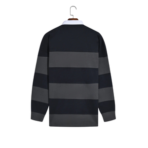 Men's Long Sleeve Rugby for Shirt Polyester/Cotton Blend Casual Regular Fit <b>Classic</b> Collar Anti-shrink Front Logo Digital - Product Image 2