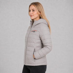Chaqueta Acolchada de Alta Calidad para Mujer, Abrigo de Invierno Ligero y Cálido, con Logotipo Personalizado, Cremallera Completa, Capucha, Ropa Exterior Informal, Venta al Por Mayor - Product Image 3