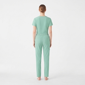 Conjunto de Uniforme Médico para Mujer Hawk Eye, Color Verde, Top de Manga Corta y Pantalones con Bolsillos, Tela de Poliéster Tejido - Product Image 2