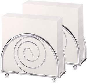 Porte-serviettes en métal élégant et compact avec revêtement antirouille, adapté pour garder les serviettes en papier bien organisées sur n'importe quelle surface - Product Image 1