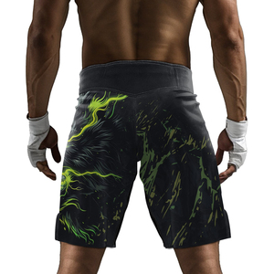 กางเกง MMA โพลีเอสเตอร์ยืดหยุ่น ดีไซน์ใหม่ล่าสุด สำหรับมวยไทย UFC ฝึกซ้อม มวยสากล กีฬาต่อสู้ บริการ OEM ODM - Product Image 6