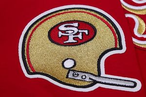 Camiseta Roja de los San Francisco 49ers, Bordado a Máquina, Poliéster Duradero, Recuerdo Deportivo - Product Image 6