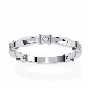 Anillo de Diamante Cultivado en Laboratorio para Mujer, Corte Brillante Redondo, Banda de Oro, Estilo Halo, Joyería de Compromiso y Boda - Product Image 6