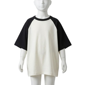 T-shirt décontracté haut de gamme personnalisé pour enfants, coupe épaules tombantes, col rond, 100 % coton, teint uni, coupe classique, effet soyeux - Product Image 1