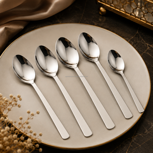 Premium Food Grade Stainless Steel Dinner Spoon <b>Long</b> Handle Mirror Polish Anti <b>Slip</b> Rust Proof USA Hotel Supply - Product Image 4