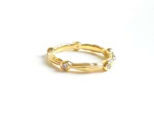 แหวนทองคำแท้ 14K ทำมือ ประดับเพชรทรงกลมเพาะเลี้ยงในห้องปฏิบัติการ สำหรับงานแต่งงาน หรือเป็นเครื่องประดับแทนคำมั่นสัญญาสำหรับเจ้าสาว - Product Image 2