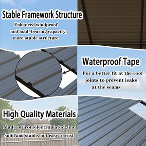 Abri robuste 20 x 20 pour véhicules, bateaux et équipements – Protection toutes saisons, montage rapide, solution d'aménagement - Product Image 5