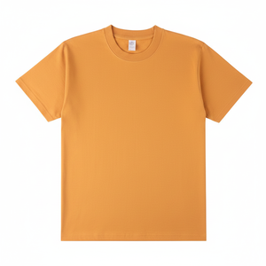 เสื้อยืดสีเหลืองมัสตาร์ดพรีเมียม ผ้าฝ้าย 100% เนื้อหนา คอกลม แขนสั้น สำหรับผู้ชาย สไตล์ลำลอง ขายส่ง - Product Image 1