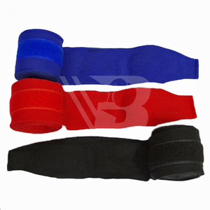 Bandages de boxe en coton, PU et silicone, couleur unie, plusieurs longueurs, avec logo personnalisé - Product Image 2