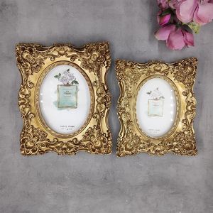 Vintage Gold Oval Photo <b>Frame</b> with Bow Design 5x7 Inch Decorative Tabletop <b>Wall</b> Hanging <b>Picture</b> <b>Frame</b> Elegant Home Decor - Product Image 5