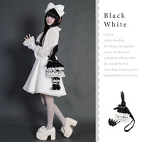 Bolso de hombro Lolita con lazo, lindo y encantador, a precio especial, disponible para pedidos de pequeños lotes.