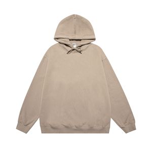 Sweat-shirt à capuche oversize pour homme, couleur unie, en molleton de coton, décontracté, coupe ample, tricoté, teint uni, écologique, pour l'automne - Product Image 4