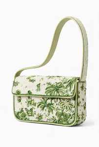 Bolso de Hombro de Algodón con Bordado de Perlas Estilo Bohemio para Mujer - Diseño Portátil de Moda para Vacaciones en Resort - Product Image 4