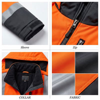Vêtements de sécurité industriels en matériau léger et durable, veste de sécurité haute visibilité, veste de travail avec panneaux réfléchissants