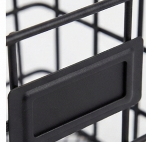 Metal Wire Vertical Shape Storage <b>Basket</b> With Handles Simple Multi Purpose Neatening Container - Product Image 3