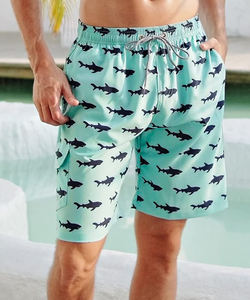 กางเกงชายหาดคุณภาพสูงสำหรับผู้ชาย แห้งเร็ว ผลิตจากโพลีเอสเตอร์ น้ำหนักเบา เหมาะสำหรับฤดูร้อน  รับออกแบบโลโก้ตามสั่ง - Product Image 2