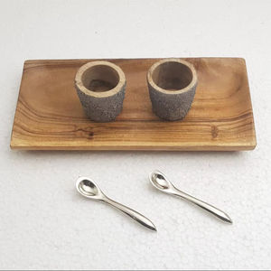 Bandeja de servir de madera de acacia hecha a mano, especial para Ramadán, popular, simple, rectangular, para servir comida en restaurantes, hoteles y en el hogar. - Product Image 1