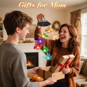 Luci Solari da Esterno Winzwon, Decorazioni Natalizie per Giardino, Regalo di Compleanno per Donne e Adulti, Ornamenti Bianchi da Giardino - Product Image 3