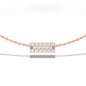 Elegante Collar de Diamantes de Corte Redondo con Cadena, Collar de Diamantes Naturales con Certificado IGI para Mujer, de la India - Product Image 5