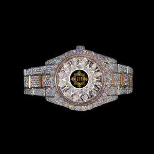 Montre à quartz RLX entièrement sertie de diamants, bracelet en alliage de 20 mm, bijoux hip-hop en moissanite, cadeau pour fiançailles, fête, mariage, anniversaire - Product Image 5
