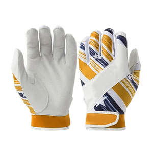 Flexible Leather <b>Baseball</b> Batting <b>Gloves</b> Anti-Sweat Grip Soft Fit Breathable Panels Strong Wrist Wrap Outdoor Performance Youth - Product Image 5