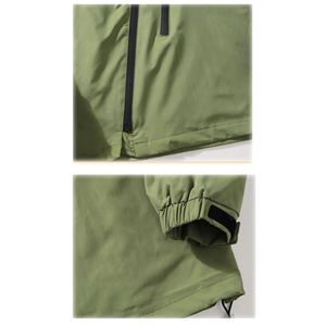 เสื้อกันลมแบบสองด้านที่สามารถพลิกกลับด้านได้ |   เสื้อแจ็คเก็ตมีฮู้ดแบบใส่ได้สองแบบ |   เสื้อโค้ทกันลมอเนกประสงค์สำหรับการเดินทาง - Product Image 4