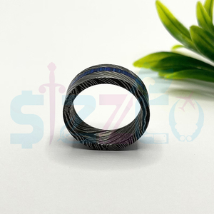 Hot Selling Handmade Damascus Steel <b>Ring</b> for Men Women Wedding Band Fashion Party <b>Ring</b> Custom Latest Design OEM Supplier - Product Image 5