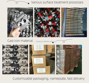 Válvula de Control Direccional Hidráulica Serie P40, Válvula Multivía Monobloque 25Mpa 40Lpm 1-7 Secciones para Excavadora y Tractor - Product Image 4