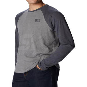 Camisetas Raglán Lisas Cómodas y Transpirables en Stock, Camisetas Raglán Lisas de Nuevo Estilo, Camisetas Raglán Lisas Hechas a Medida - Product Image 5