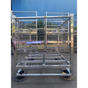 Collapsible Stackable Wire <b>Pallet</b> Designed for Space Saving Storage Easy Folding and Efficient Material Handling - Product Image 5