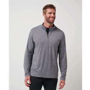 T-shirt à col zippé 1/4 personnalisé avec logo, de haute qualité, pour la gym et le sport, à manches longues, séchage rapide, décontracté et léger - Product Image 1