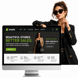 Développement de site Web Shopify pour les marques e-commerce afin d'améliorer les ventes de produits et d'assurer une expérience d'achat en ligne prête à l'emploi futuriste - Product Image 1