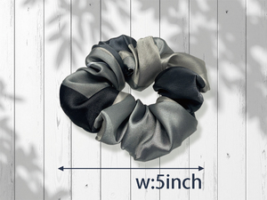 Scrunchie en satin pour femme, couleur unie, minimaliste, moderne, décontracté, attache pour cheveux de haute qualité - Product Image 3