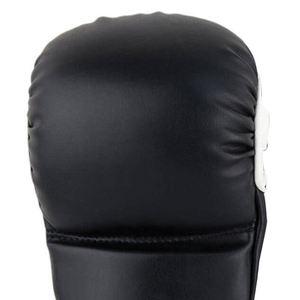 ถุงมือต่อสู้ MMA หนังแท้ระดับมืออาชีพ ถุงมือฝึกซ้อมหนังแบบกำหนดเอง ป้องกันการบาดเจ็บ ครึ่งนิ้ว  โลโก้สั่งทำได้ สำหรับมวย - Product Image 5