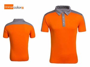 เสื้อโปโลแขนสั้นผู้ชาย สีพื้น ระบายอากาศได้ดี ทรงปกติ สไตล์ลำลอง พิมพ์ลายโลโก้ด้านหน้า - Product Image 3