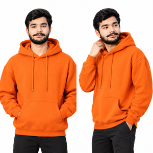 Hoodies personnalisés pour hommes, coupe ample, logo brodé, marque de vêtements indépendante, hoodies sur mesure. - Product Image 6