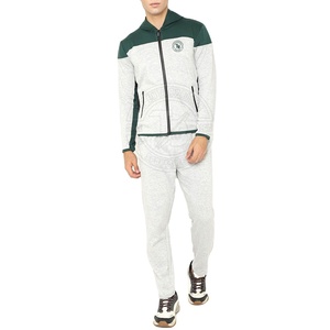 Ensemble de survêtement décontracté pour homme, grande taille, 100 % coton, couleur unie, collection hiver OEM - Product Image 1