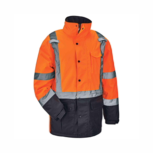 เสื้อแจ็คเก็ตเพิ่มความปลอดภัยในการมองเห็น แถบสะท้อนแสงสีเงิน ผ้าระบายอากาศได้ดี เหมาะสำหรับงานก่อสร้าง งานถนน และงานอเนกประสงค์ - Product Image 1