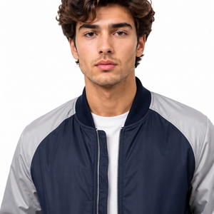 Latest Style Winter High Street Men's Bomber Jackets Top Selling Best Quality Long Sleeves <b>Waterproof</b> Windproof OEM Service - Product Image 3