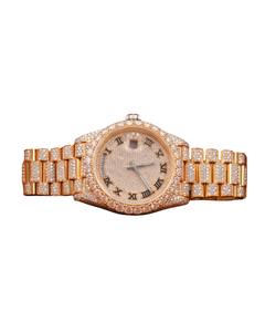 Reloj de Hombre con Diamantes Blancos Brillantes VVS Moissanite, Colección Hip Hop de Acero Inoxidable de Lujo, Movimiento Automático - Product Image 4