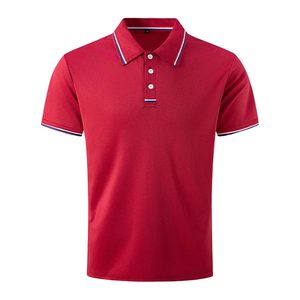 Polo pour homme à séchage rapide, couleur unie, col élastique, manches courtes, t-shirt de sport pour une tenue active - Product Image 6