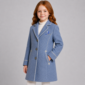 Stylish <b>Kids</b> Wool Puffer Jacket Comfortable Cold Weather Outerwear for <b>Winter</b> Warmth <b>Kids</b> Woolen <b>Coat</b> With OEM Design - Product Image 3